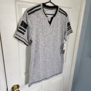 Modern Culture Gray V-Neck Tee Shirt Men’s Small NWT